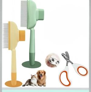 Zenbrush for Cats and Dogs, Flea Comb for Cats and Dogs.